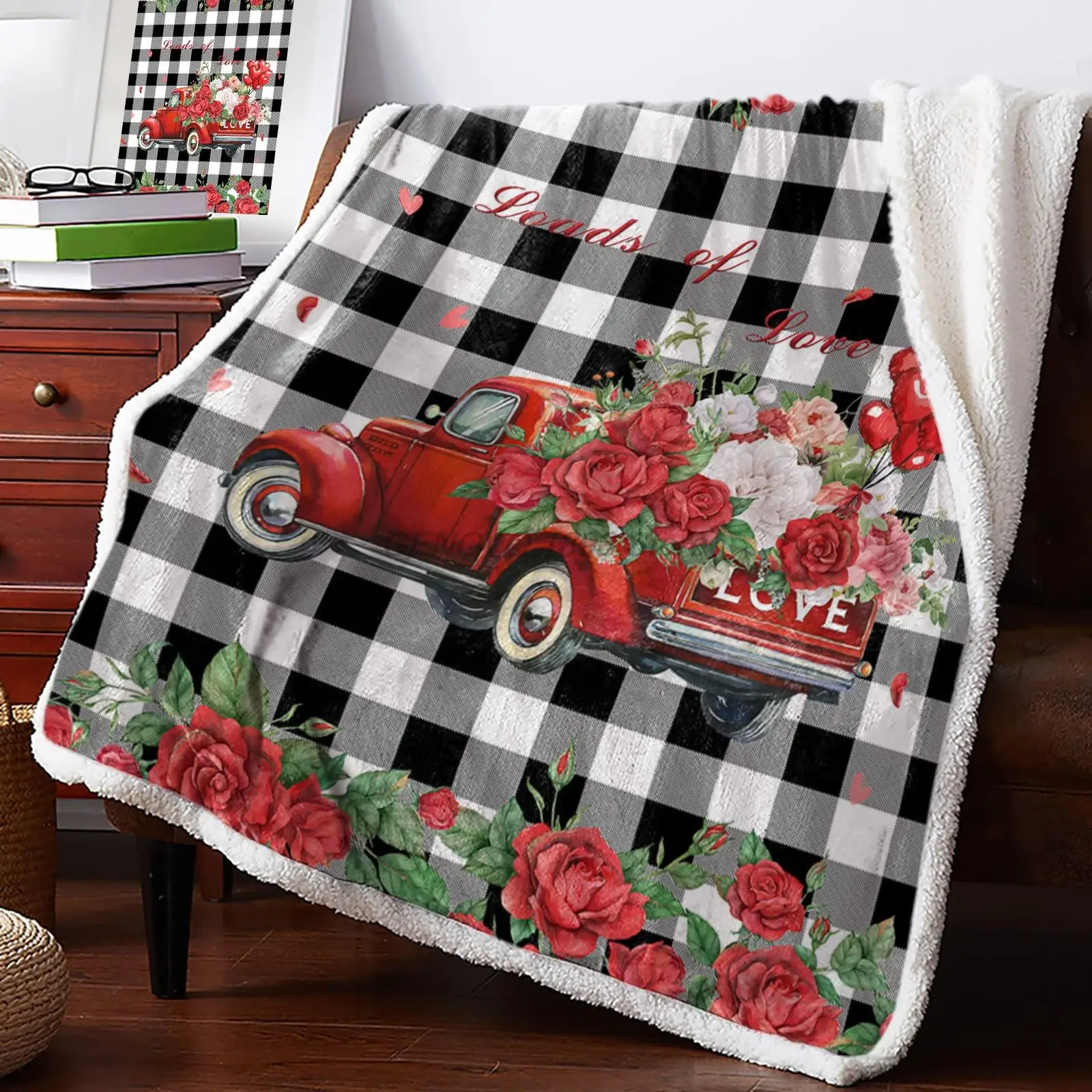 

Fleece Throw Blanket for Couch Thick Fuzzy Fluffy Soft Cozy Bed Blanket, Reversible Sherpa Fleece Blanket for Sofa Chair, 60x80i