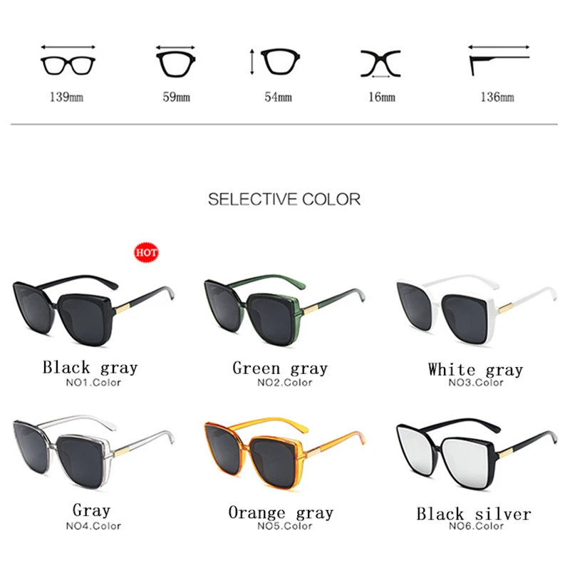 

OIMG Cat Eye Designer Sunglasses Women 2021 High Quality Retro Sunglasses Women Square Glasses Women/Men Luxury Oculos De Sol