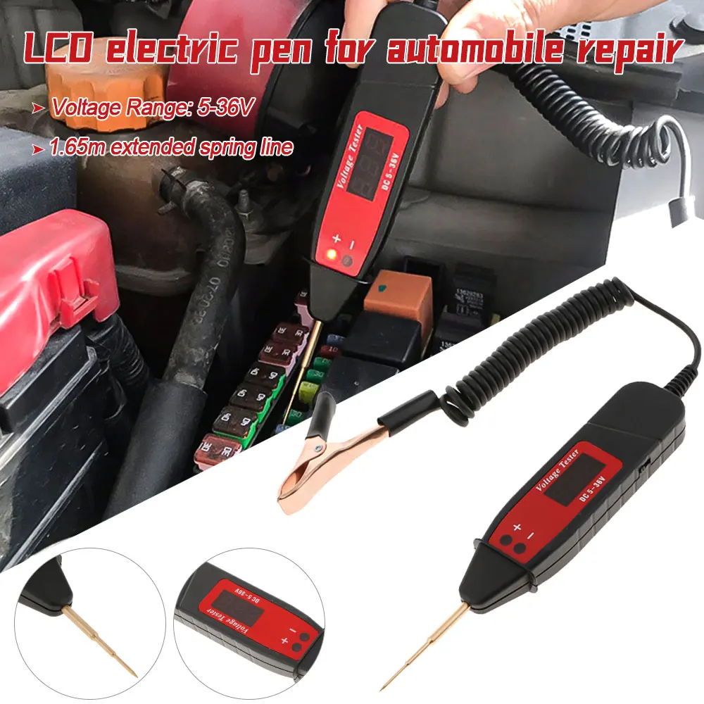 Автомобильный цифровой испытательный Карандаш 5-36 в автомобильный ЖК