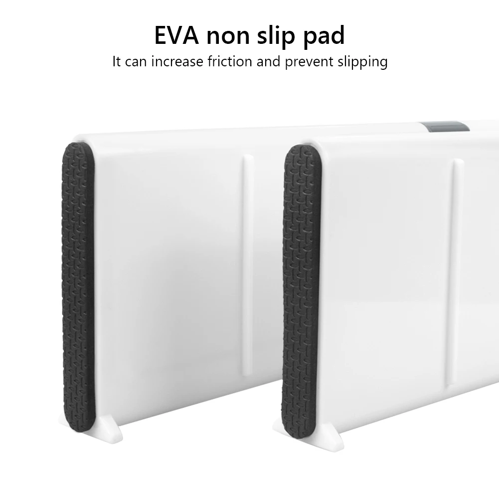 

1/2/3Pcs White Drawer Dividers With Adjustable Spring Extendable Kitchen Bedroom Organizer, Retractable Partition Board For Home