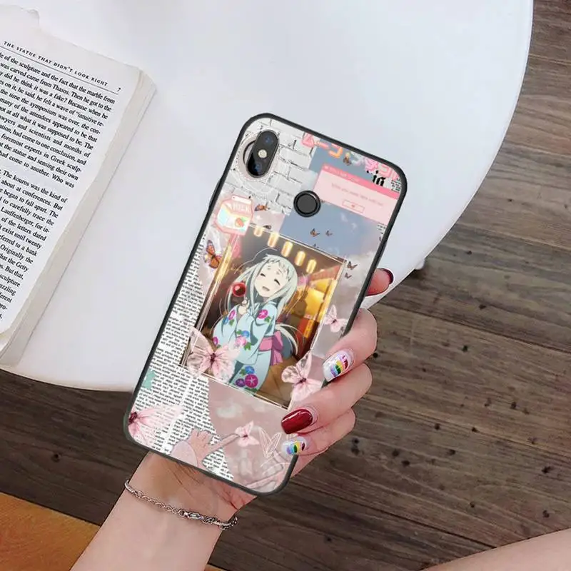 

anohana Meiko Anime Cute girl Phone Case For Xiaomi Redmi note 7 8 9 t k30 max3 9 s 10 pro lite