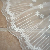soft net water soluble net yarn embroidery lace off white diy handmade clothing wedding dress skirt material