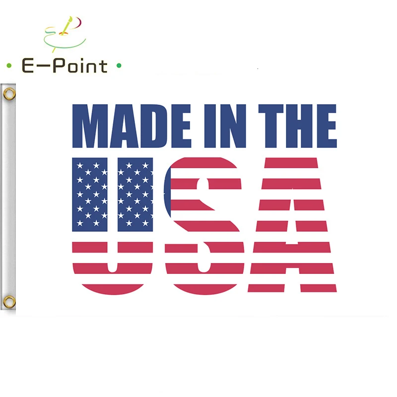

Made In The USA Sign Flag 2ft*3ft (60*90cm) 3ft*5ft (90*150cm) Size Christmas Decorations for Home Flag Banner Gifts