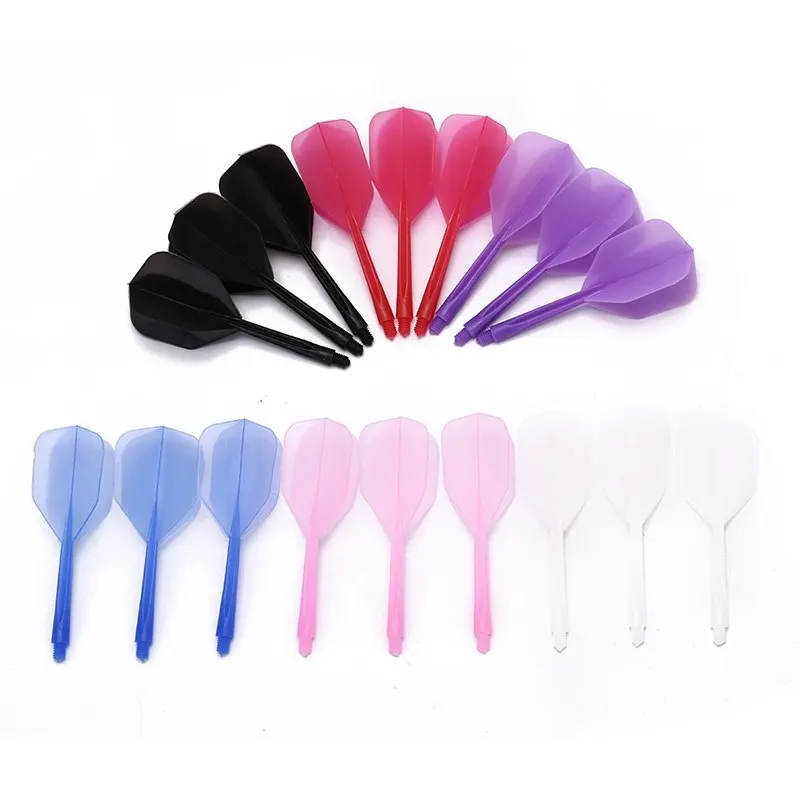 

3Pcs/lot New Professional Durable Anti-fall 75mm Plastic Darts Flights 6 Colors Dart Flights 2BA Screw Soft In-one Dart Flight