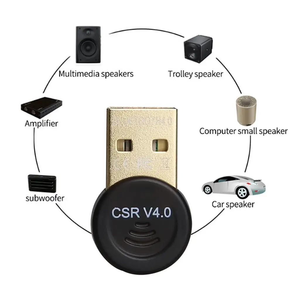 USB Bluetooth 4 0 передатчик аудио приемник мини стерео беспроводной адаптер Бесплатный