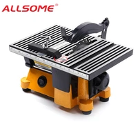 allsome 220v multifunction mini bench saw for cutting wood copper aluminium 4 mini table saw mini cutting machine