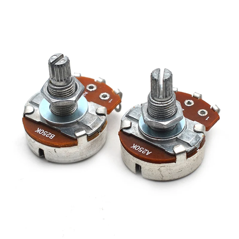volle größe a500kb500ka250kb250k split welle 18mm gitarre volume tone große töpfe potentiometer für elektrische gitarre ba