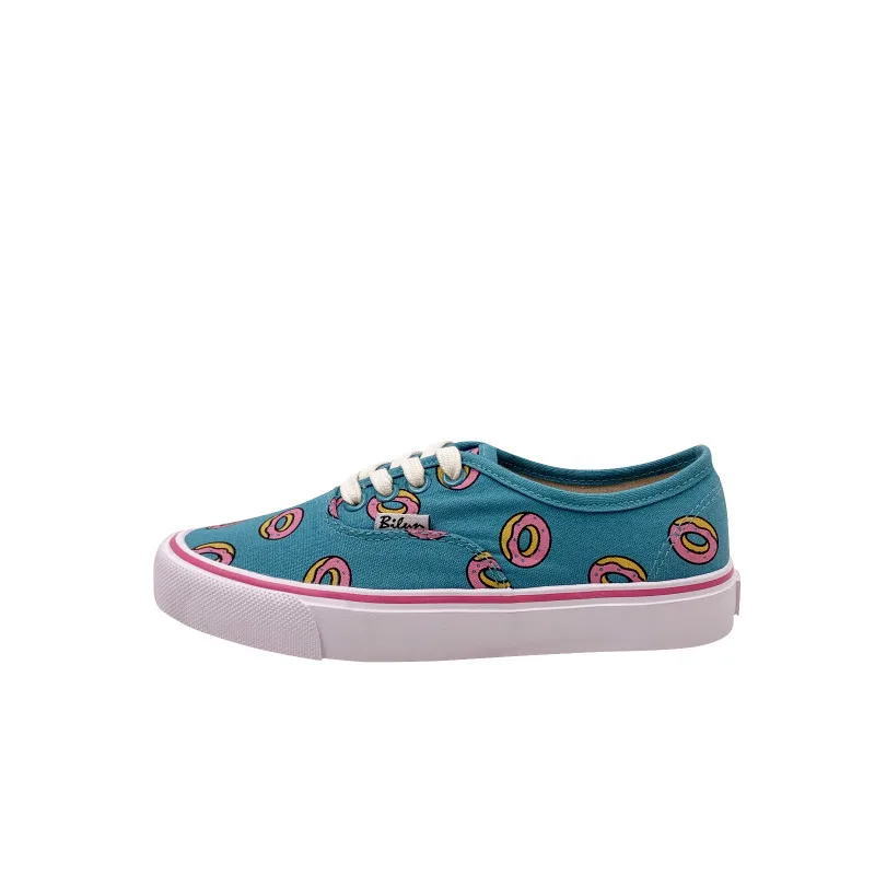 Шикарная парусиновая обувь для девушек Сезон весна-осень Милые кроссовки с