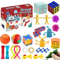 fidget toys 24 days christmas advent calendar pack anti stress toys kit stress relief figet toy blind box kids christmas gift