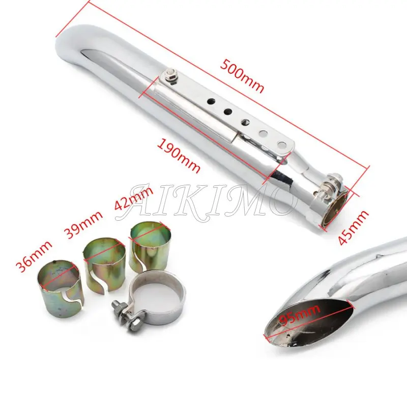 Выхлопной глушитель для мотоцикла наконечник выхлопной трубы ретро винтажная