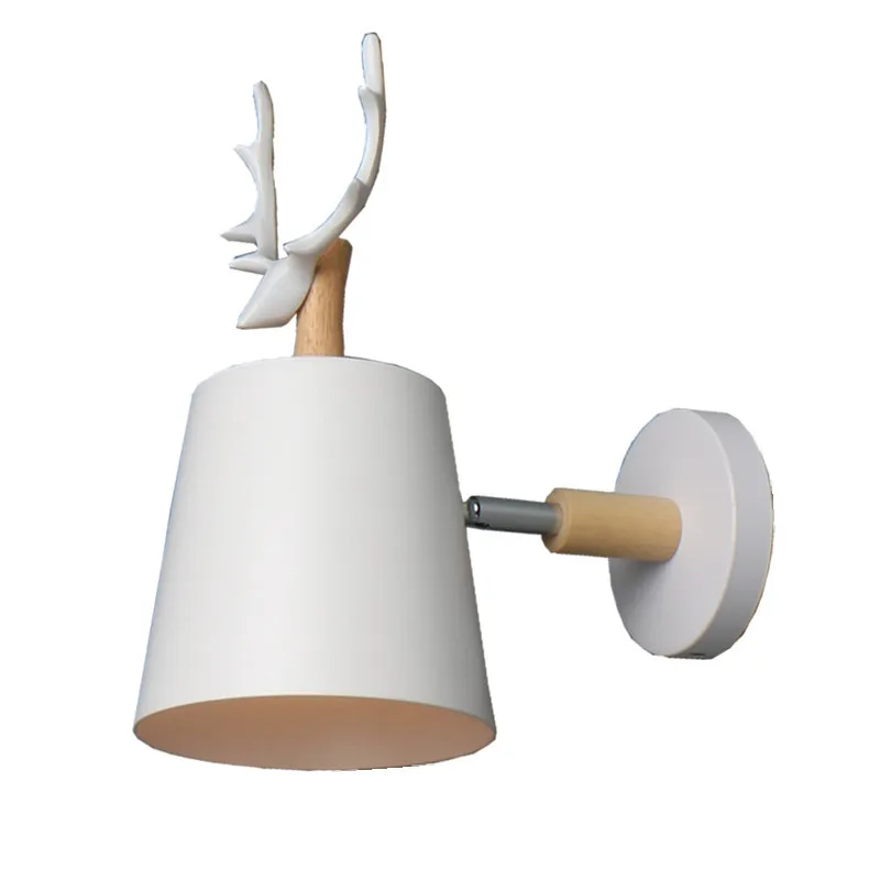 Новинка деревянный металлический светодиодный настенный светильник винтажный