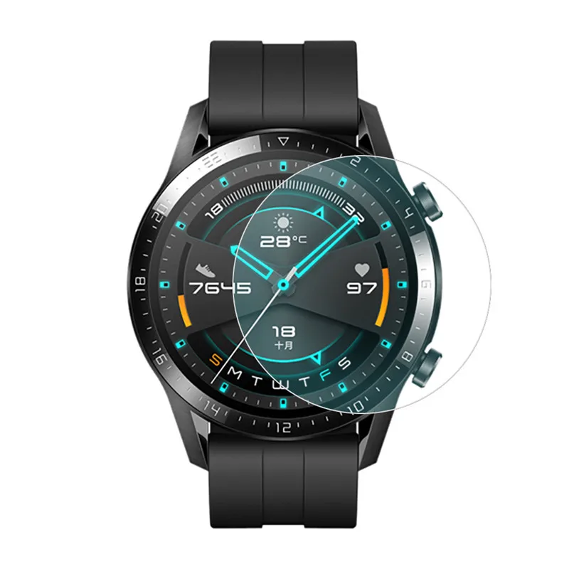 Закаленное стекло для Huawei Watch GT2(46 мм) 5 шт. защитная пленка Противоударная защита |