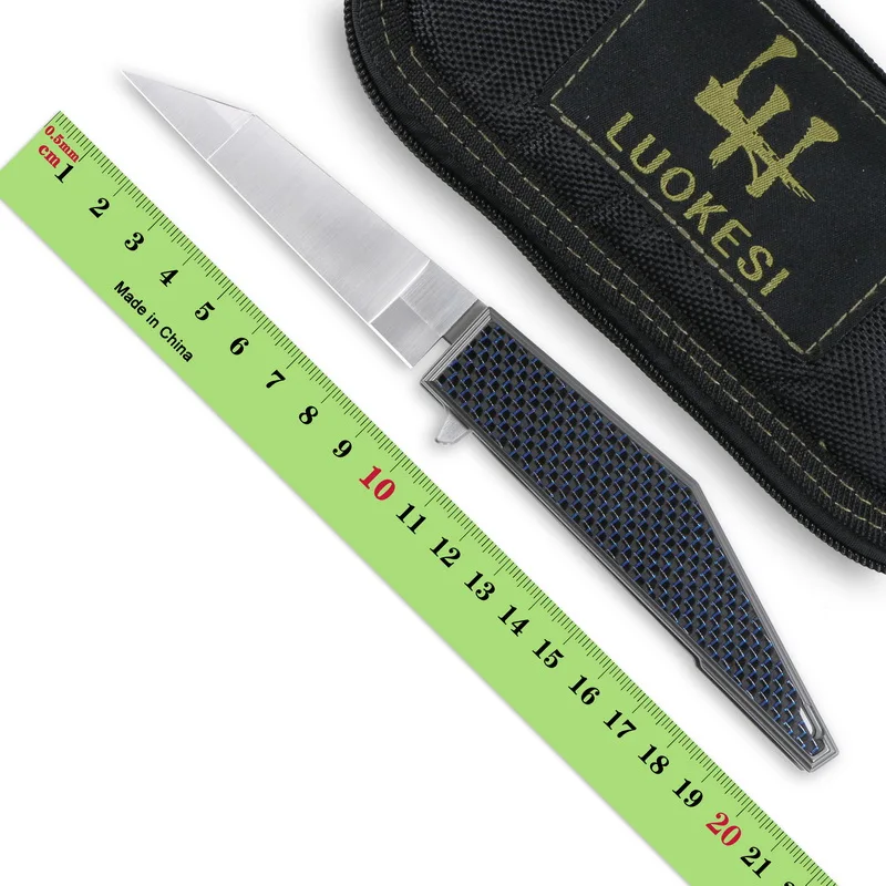 

LUOKESI складной нож M390 лезвие высокая твердость углеродное волокно ручка Открытый тактический Охота Рыбалка фрукты самообороны EDC инструменты
