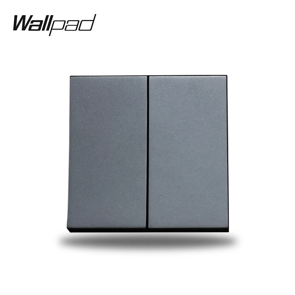 Wallpad S6 2 местный промежуточный кроссовер переключатель модуль модульной черный