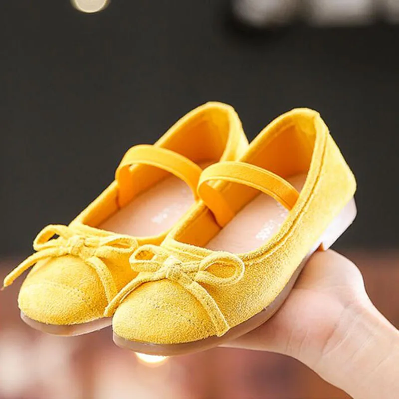 Zapatos de baile de princesa ultraligeros para niños y niñas, calzado individual amarillo y rojo, 3, 4, 5, 6, 7, 8, 9, 10, 11, 12 años