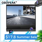 Видеорегистратор 4,0 дюйма, 3 камеры, 3 объектива, Автомобильный видеорегистратор, HD видеорегистратор с двумя объективами, камера заднего вида, Автомобильный регистратор