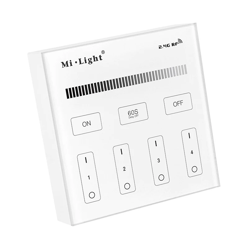 

Intelligent control panel dimmer B1 touch control 2.4G WIFI intelligent control wiring-free LED light bar controller dimmer