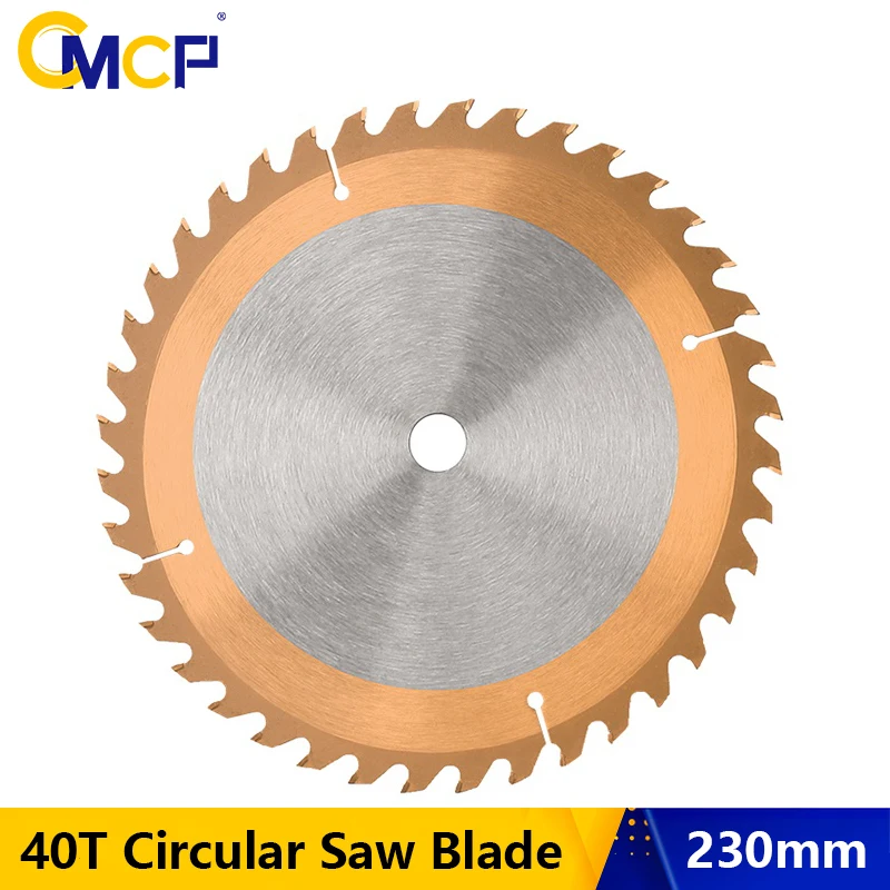 

CMCP 230mm Circular Saw Blade 40 Teeth Wood Cutting Tool Bore Diameter 16mm TCT Saw Blade For Woodworking Power Tools Saw Blades