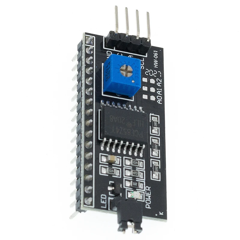 20PCSC PCF8574 IIC I2C TWI SPI Serial Interface Board Port 1602 2004 LCD LCD1602 Adapter Plate Converter Module | Электронные