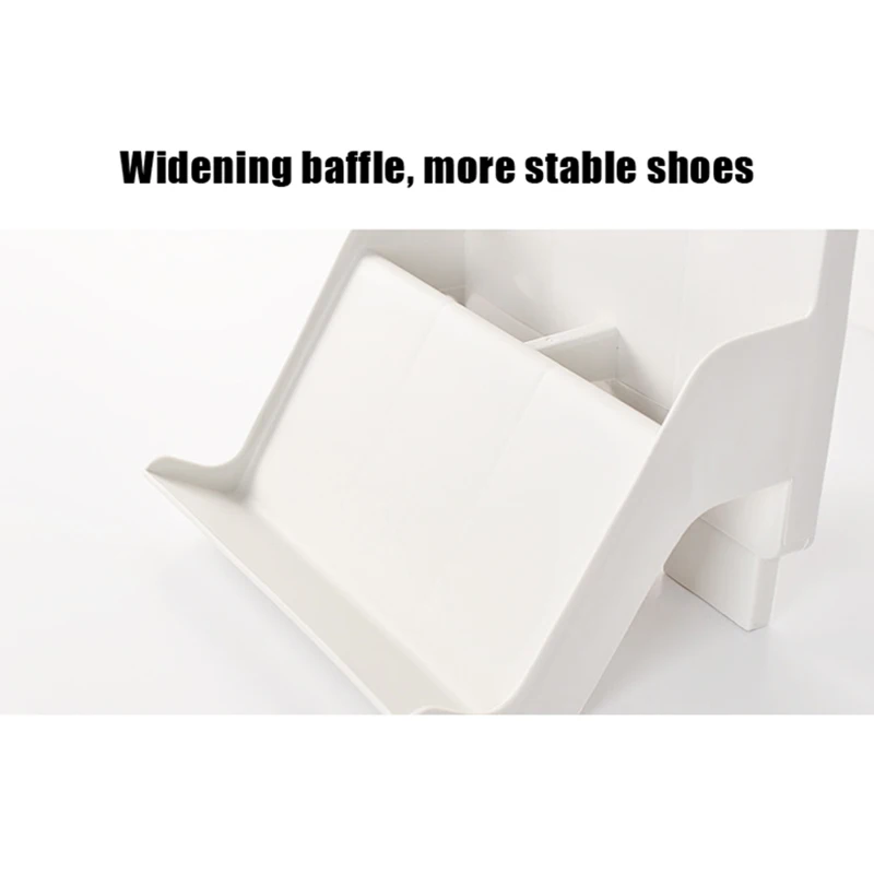 

2pcs Nordic Style Shoe Rack Multi-layer Assembly Vertical Dust-proof Plastic Shoe Storage Shelf E7