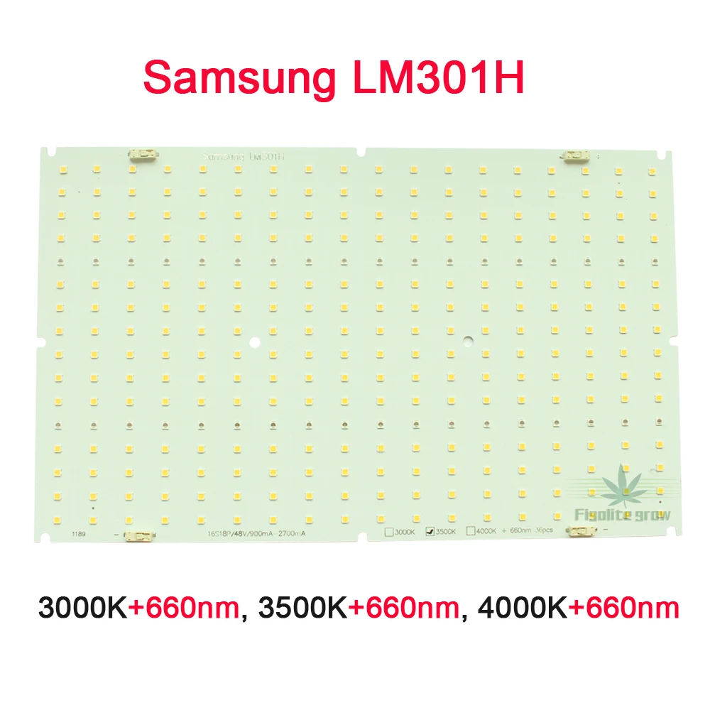 6 шт./партия 3000 лм/Вт оригинальная Samsung LM301H QB288 Квантовая плата 3500K mix 660 нм УФ ИК
