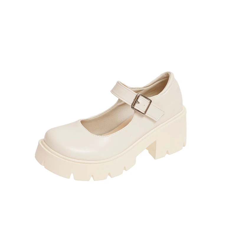 

2021The New Lolita Shoes Women Japanese Style Mary Jane Shoes Women Vintage Girls High Heel Platform Shoes Big Size