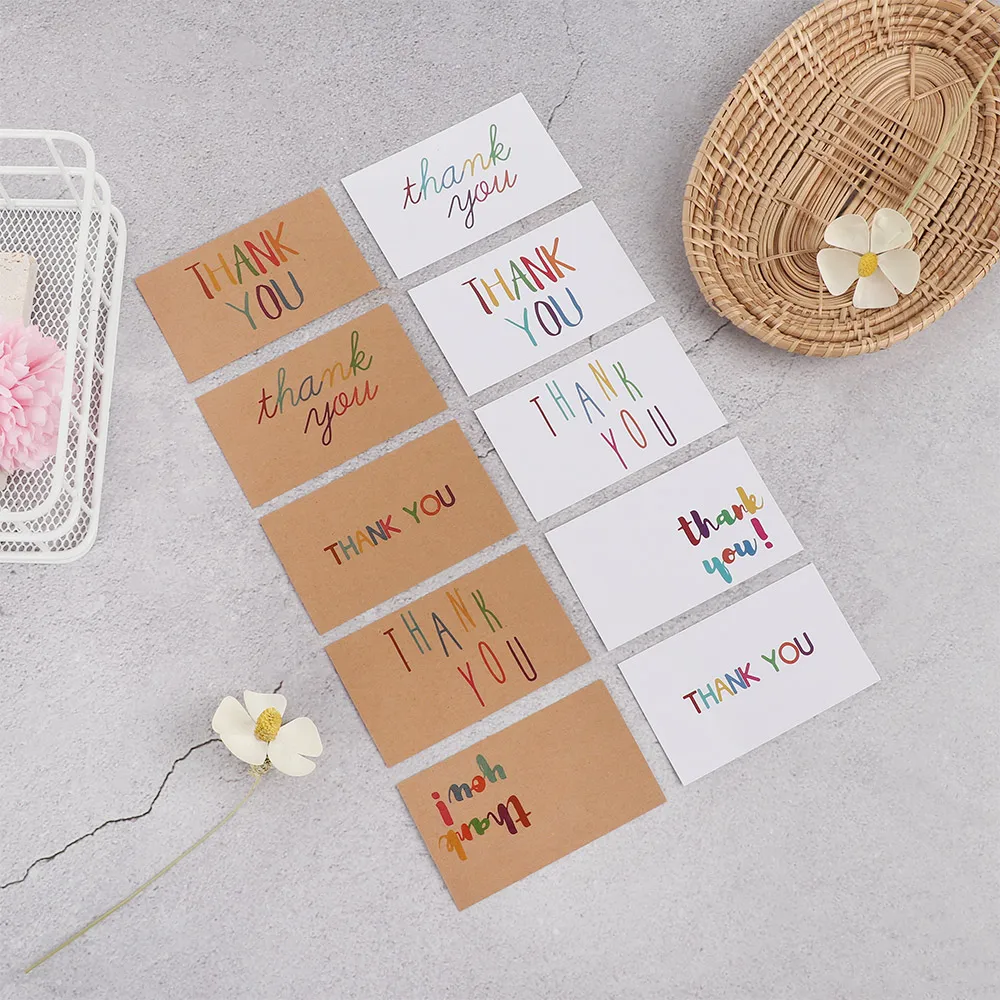 30/50 шт. натуральная фотография спасибо за заказ открытка для маленького магазина