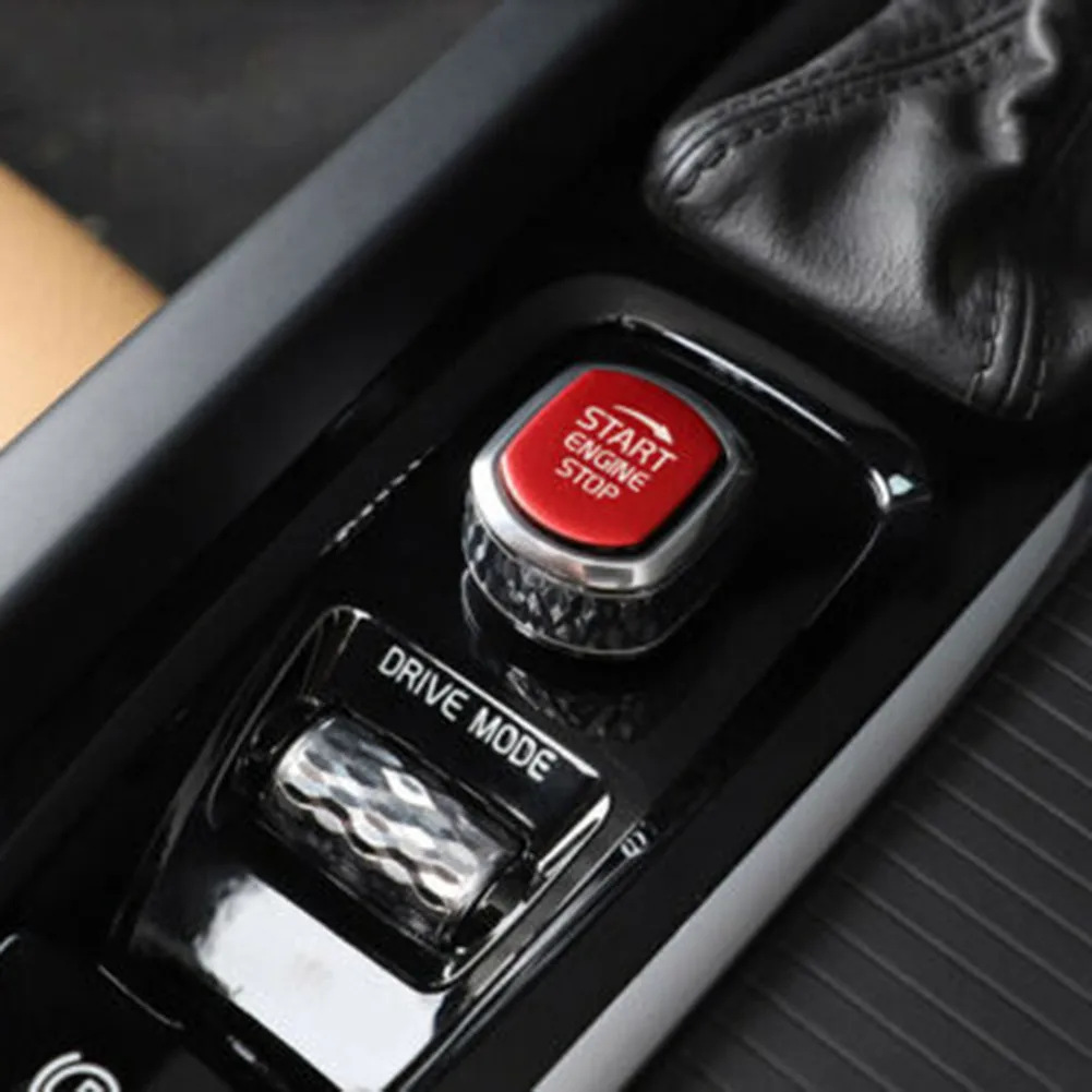 

Red Start Switch Cover Trim Aluminum Anti-corrosion Car For Protection