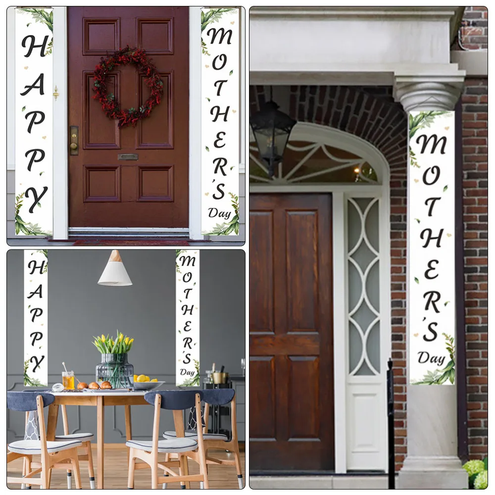 

1 Pair Mother's Day Party Door Banner Pendant Door Banner Decorative Door Banner