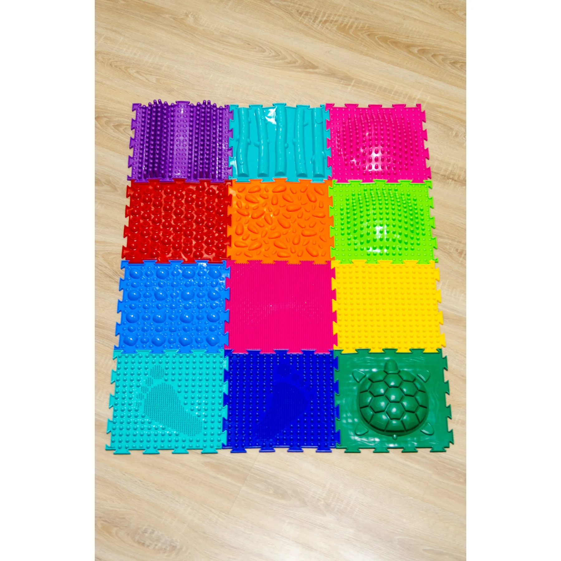 Детский массажный коврик ОРТОДОН набор Ассорти №12 (12 пазлов)|Коврики