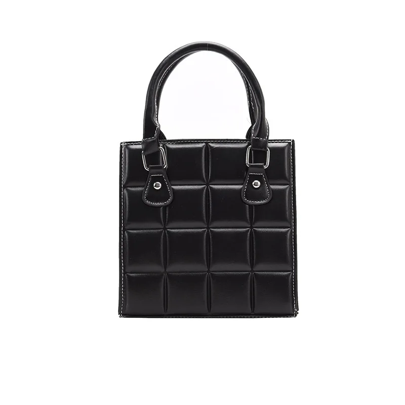 

2021 Luxury Handbags Women's Square Handbag Retro Shoulder Bag Leather Lattice Totes Women Messenger Bag Luxury Shoulder Bag sac