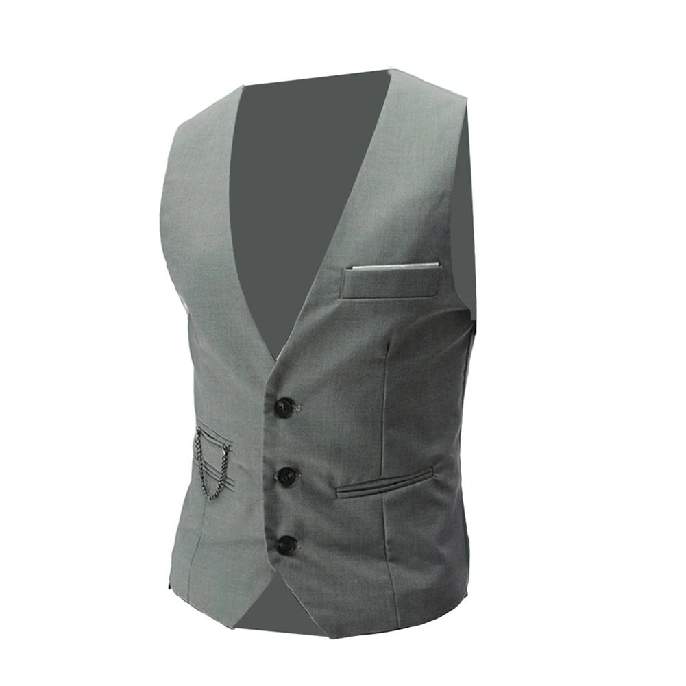 M-5XL, новинка, костюм, жилет для мужчин, S-liming Fit, мужские официальные жилеты, жилет, Повседневный, без рукавов, пиджак, Деловой, офисный, свадебный жилет