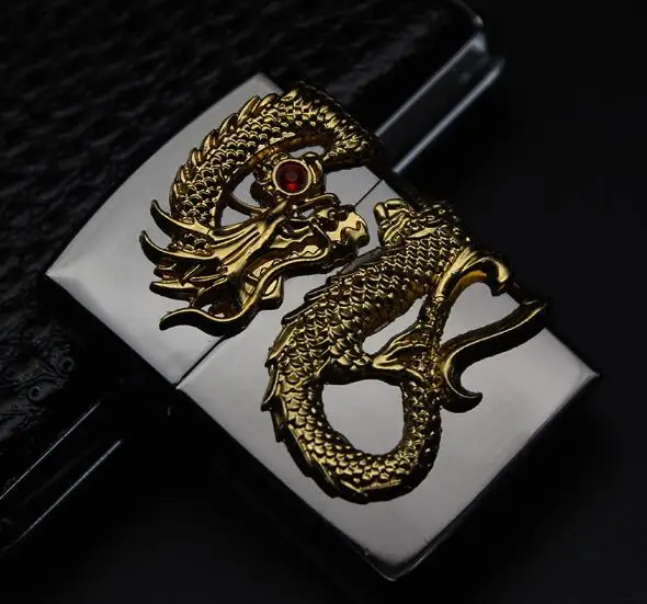 Jinlong масляная надувная зажигалка с открытым огнем|Зажигалки| |