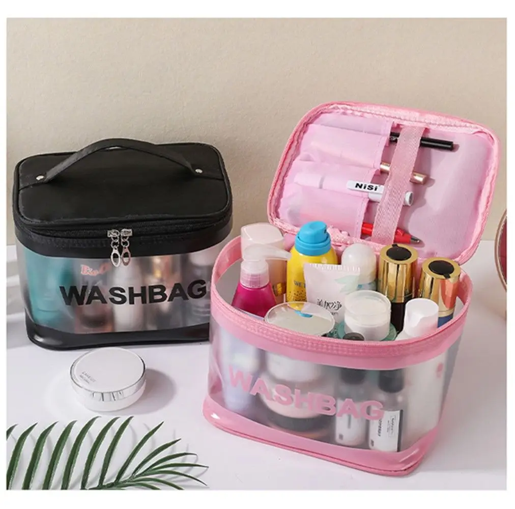 

Travelling Transparent PVC Toiletry Bag Makeup Bags Cosmetic Bag Wash Bags Travel Organizer