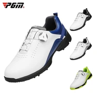 pgm golf shoes mens waterproof breathable golf shoes male rotating shoelaces sports sneakers non slip trainers xz143