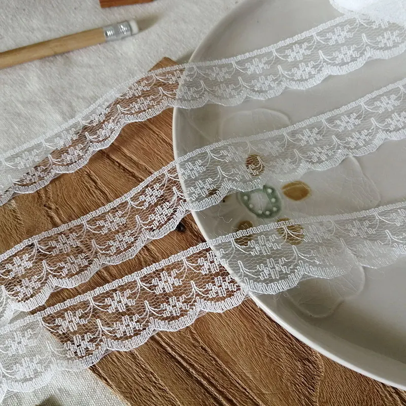 5M белый кружевной лентой украшения из синтетического волокна для кукла Лолита