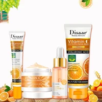 4pcs face skin care set vitamin c essence whitening moisturizing eye cream face serum facial cleanser beauty makeup set
