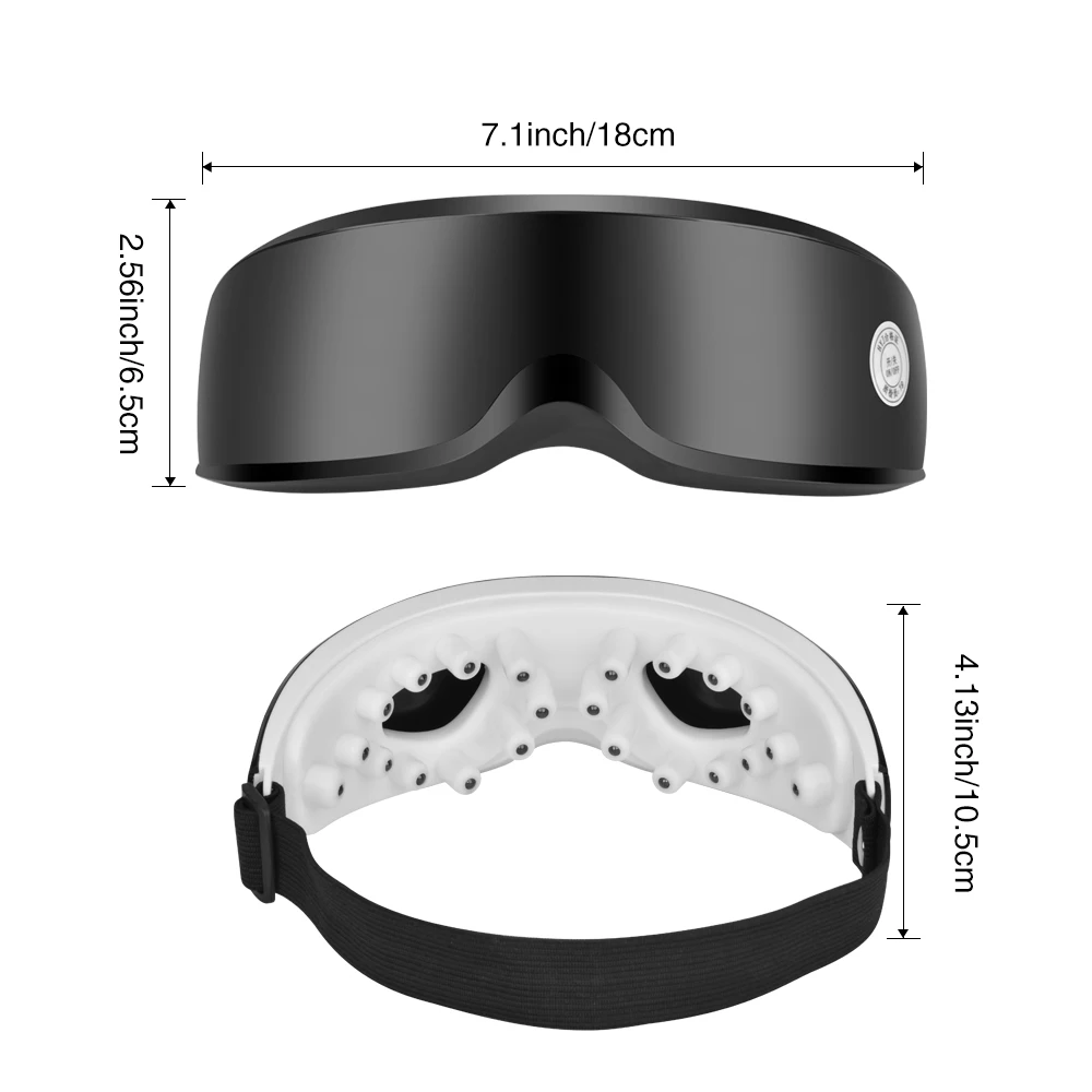 

Electric Adjustable Vibration Eye Massager Acupuncture Therapy Massage Eyewear Glasses Relieve Eye Fatigue Eye Care Device
