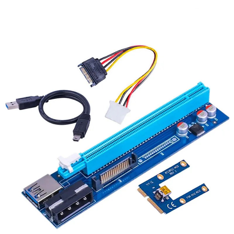 

Адаптер райзер 1X 4x 8x 16x, USB 3,0 PCI-E, 15pin