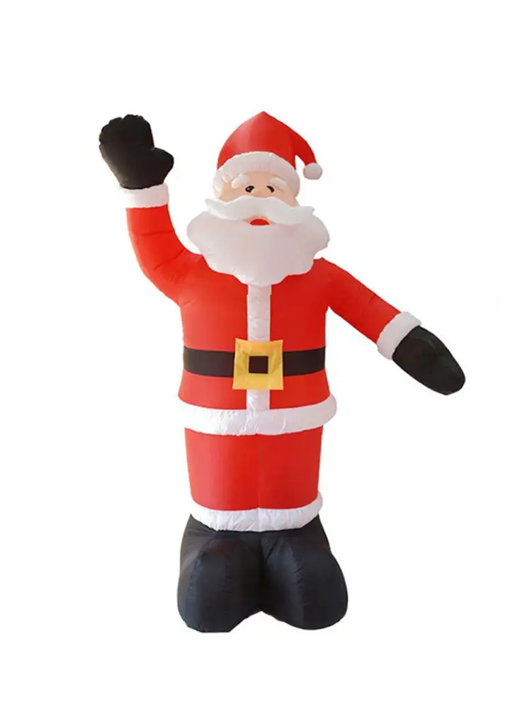 Рождественские надувные узоры с Санта Клаусом украшение для сада костюма