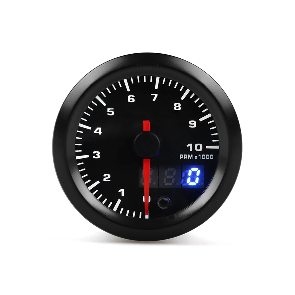 

12V 52mm Car Tachometer 3 Digits Display Auto Modification Pointer Universal Speed Meter
