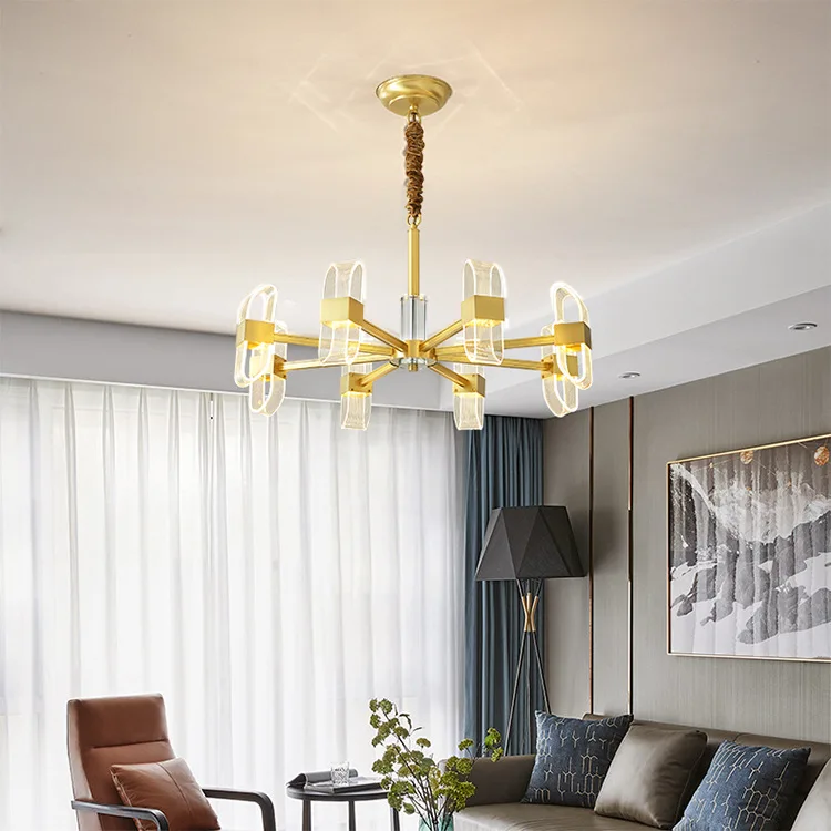 Goedkoop Gecontracteerde Zitkamer Hele Koperen Lamp Trichromatische Licht Veranderende Led Licht Lampen En Lantaarns Van Luxe Restaurant