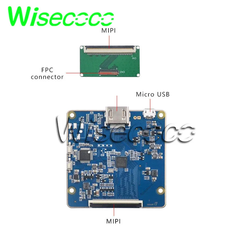 Wisecoco 3, 4   TFT -  Raspberry Pi 3 3B +    IPS  800x800 MIPI