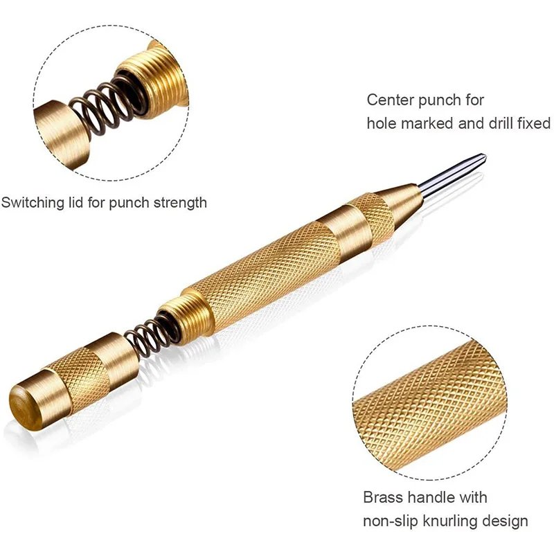 

3Pcs HSS Coated Step Drill Bit For Metal/Wood Drilling Hole and Center Punch Multiple Hole Stepped Up Bits