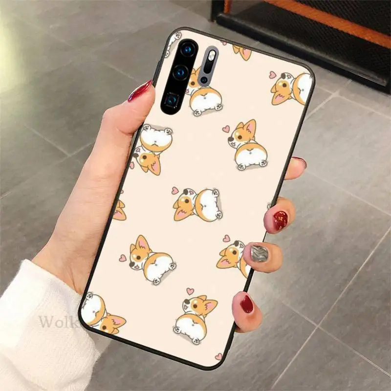 

Cute dog Phone Case For Huawei P10 20 30 40 lit 2017 pro SMART 2019 nax fundas cover