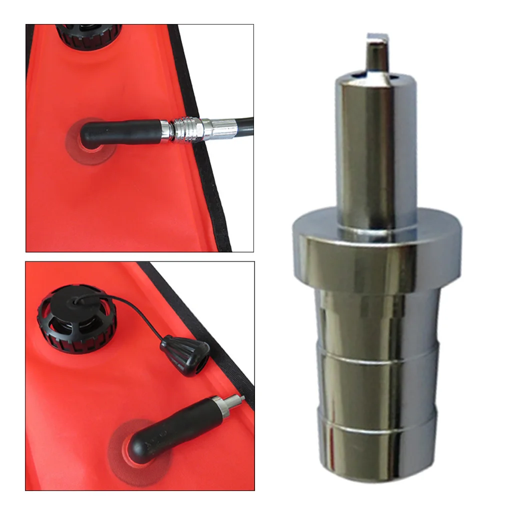 

Scuba Diving SMB Surface Marker Buoy Safety Sausage Tube Inflator Nozzle SMB Inflation Tool Swimming Diving Safety Sausage Tube