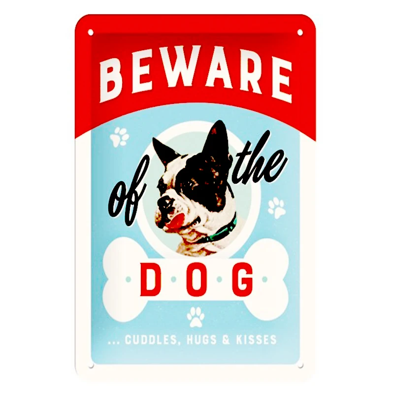 Предупреждение собаки Лабрадор металлические знаки домашний декор оловянные