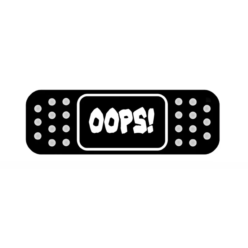 

Funny OOPS BAND AID Car Sticker Automobiles Motorcycles Exterior Accessories Decals for Toyota Honda Lada Vw JMD