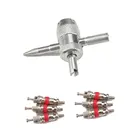 Инструмент для разборки, инструмент 4-в-1 для разборки, инструмент для демонтажа шин, инструмент для снятия сердечника клапана, аксессуары