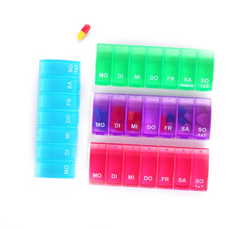 7 дневная Недельная коробка для таблеток держатель коробки хранения лекарств